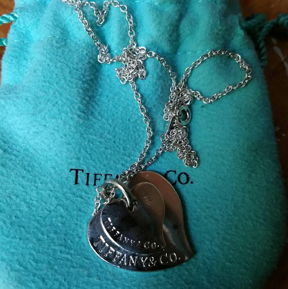 Tiffany  & co.double heart - Picture 6 of 8